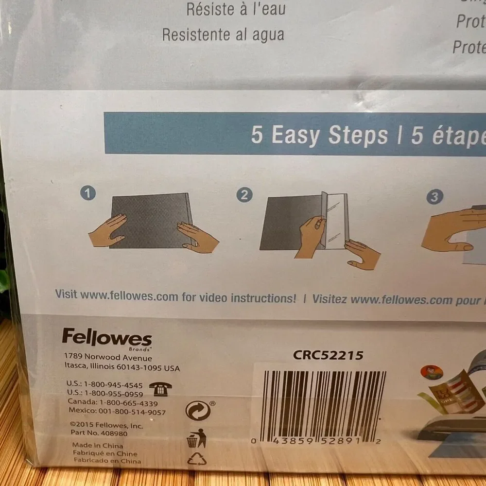 New LOT of 2 Fellowes Self-Adhesive 3 mil Laminating Sheets 9